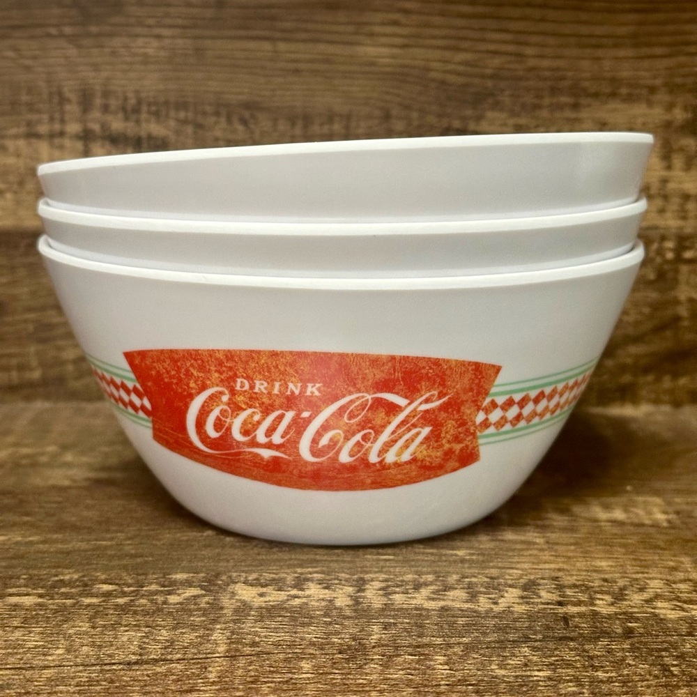 Coca Cola Red and White Serveware Bowls